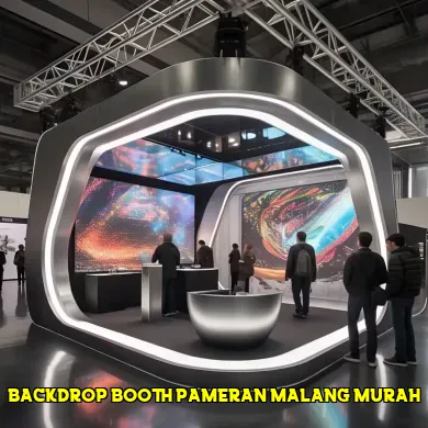 backdrop booth pameran malang murah